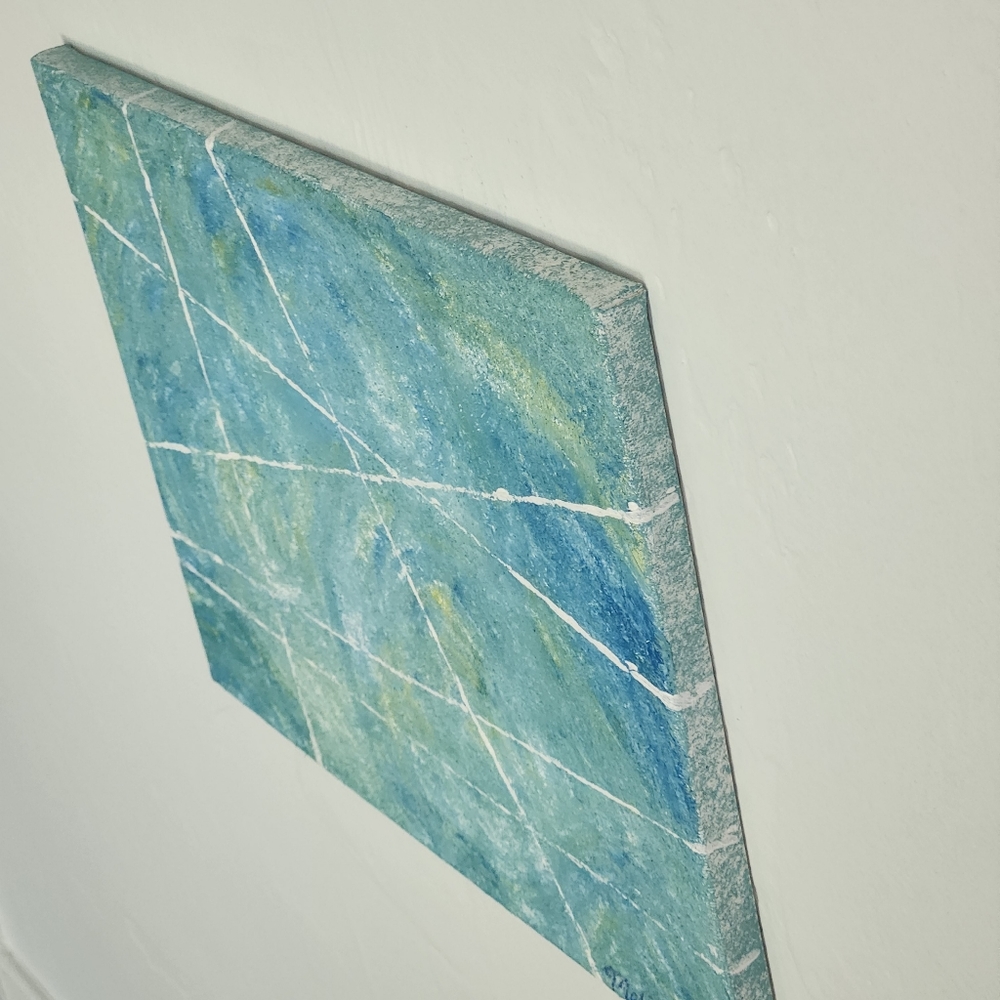 "Move Beyond" original art hand painted acrylic abstract painting wall decor - Picture 4 of 6
